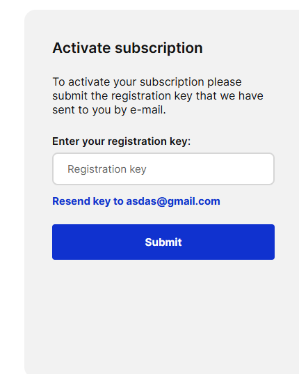 Ověřte svůj email a vložte registrační klíč