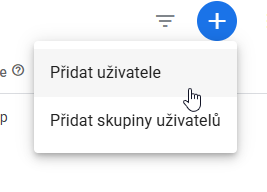 přidat uživatele