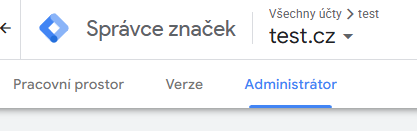Správce značek
