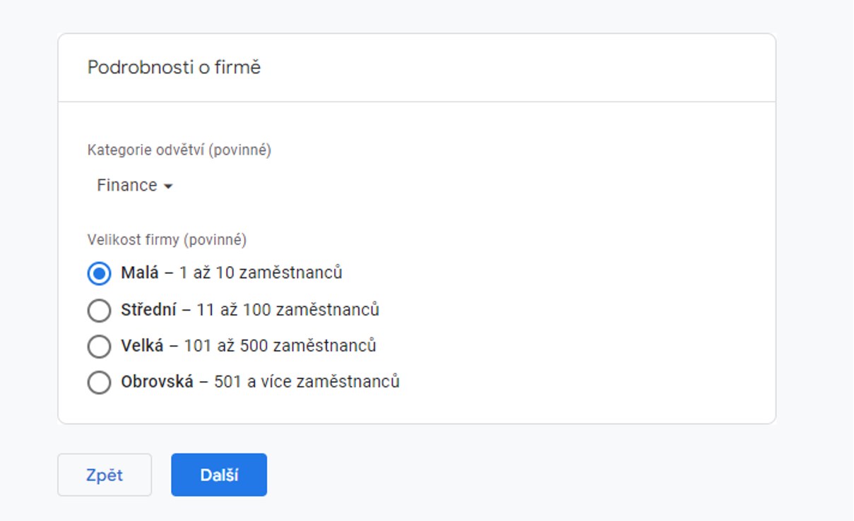 Založení GA4