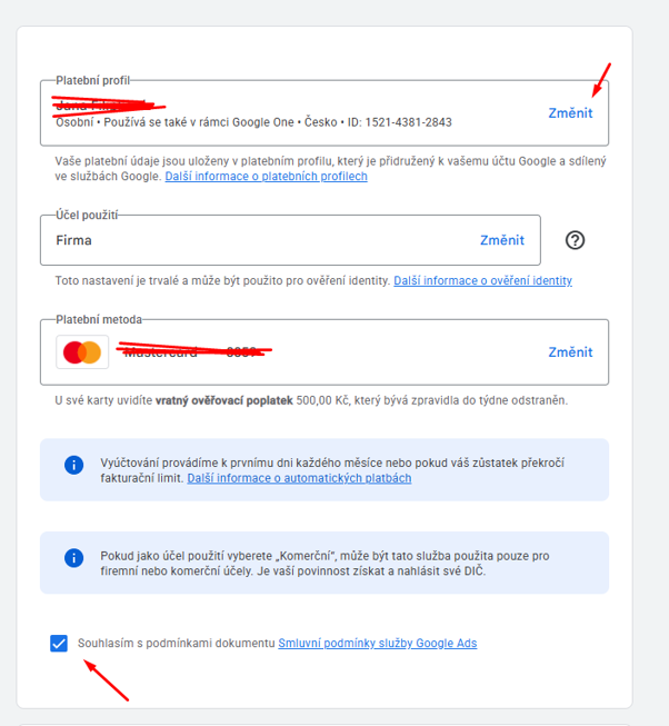 Založení Google Ads 8