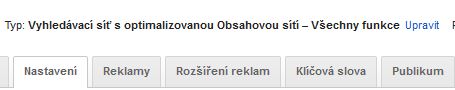 Nastavení PPC reklamy