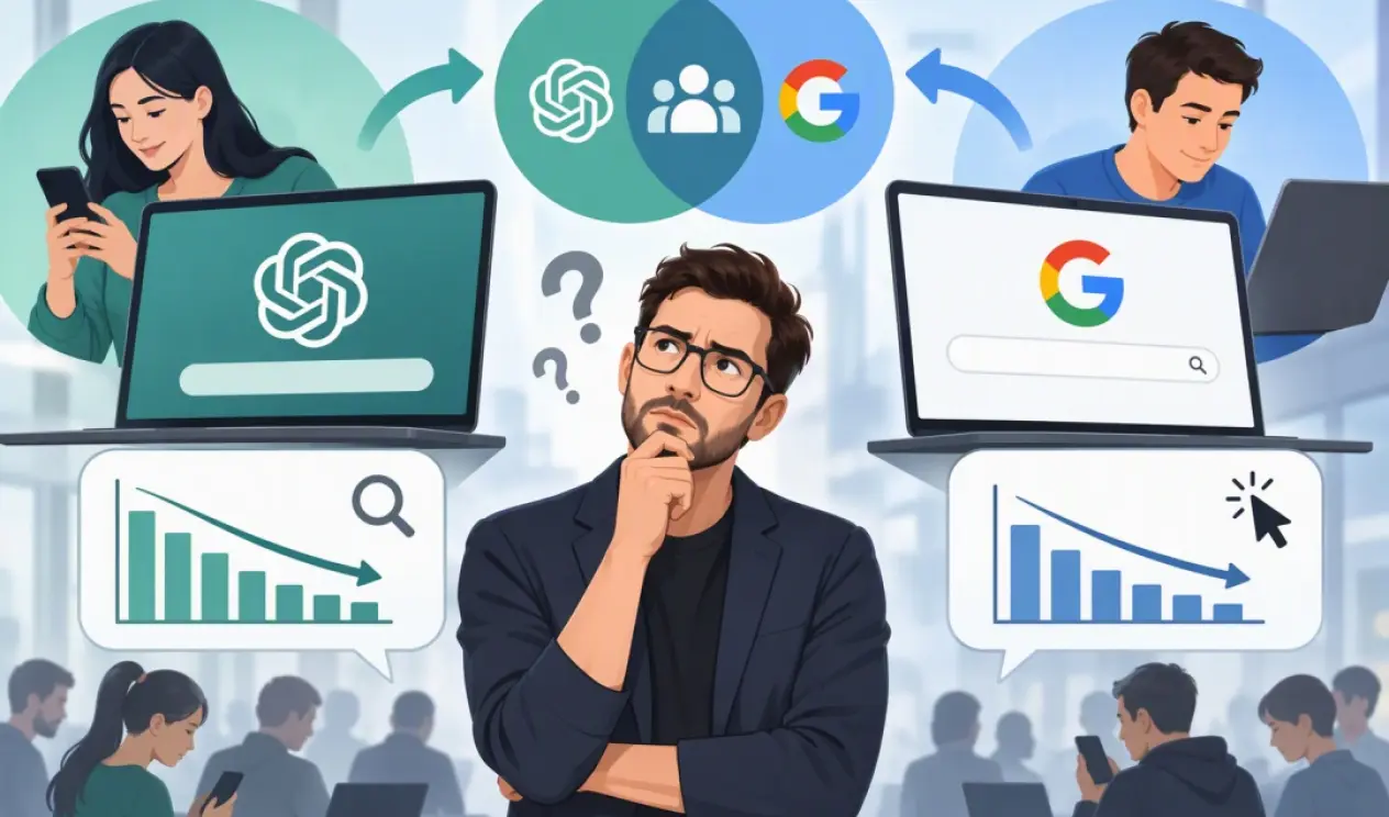Lidé neopouštějí Google kvůli AI. Používají obojí